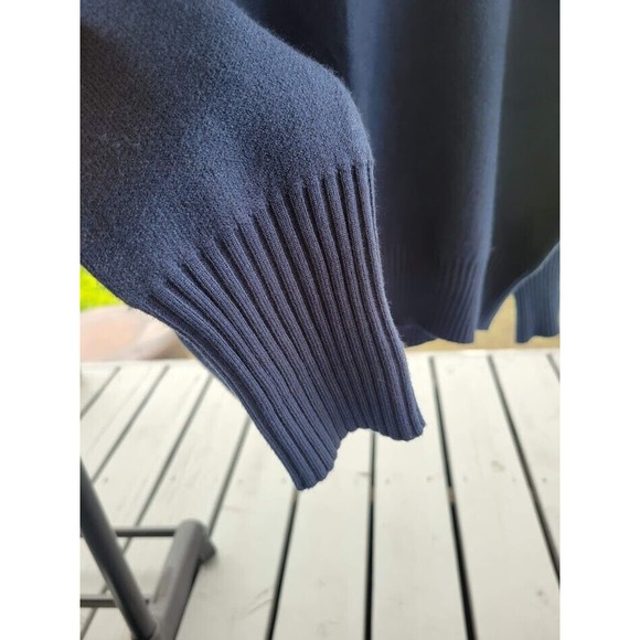 Tahari Blue/Green Pullover 1/4 Zip Sweater Size S - Picture 5 of 8